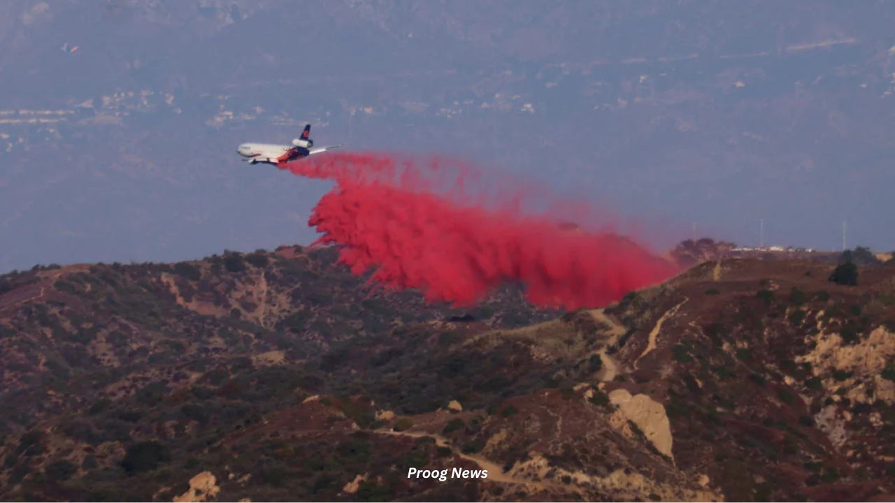 What flame retardant are planes dropping on LA fires?