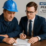 PFAS warning sign